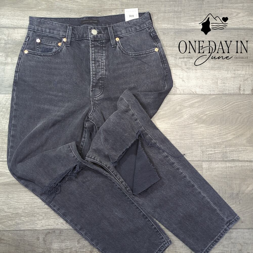 Lucky Brand Drew Mom Fit Distressed Jeans Size 6